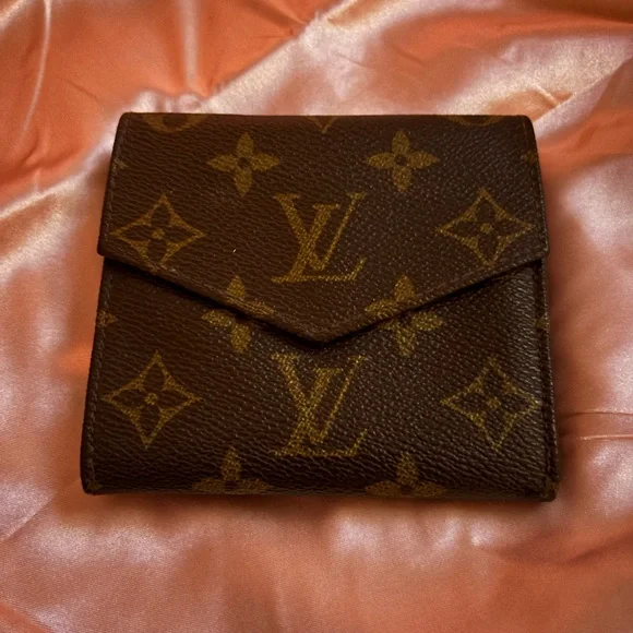 Louis Vuitton Monogram Envelope Wallet in Brown and Gold - Picture 1 of 7